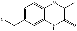2H-1,4-Benzoxazin-3(4H)-one, 6-(chloromethyl)-2-methyl- Struktur