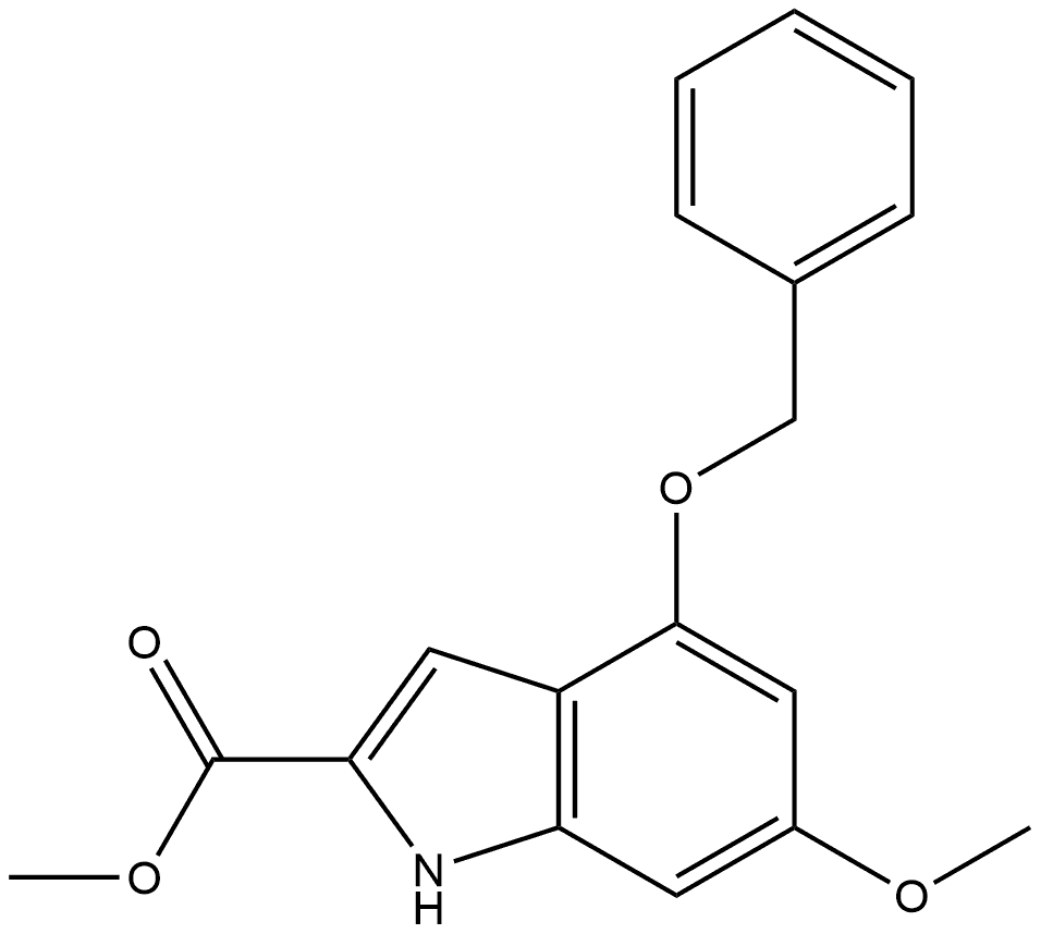 Methyl 4-(Benzyloxy)-6-methoxyindole-2-carboxylate Structure