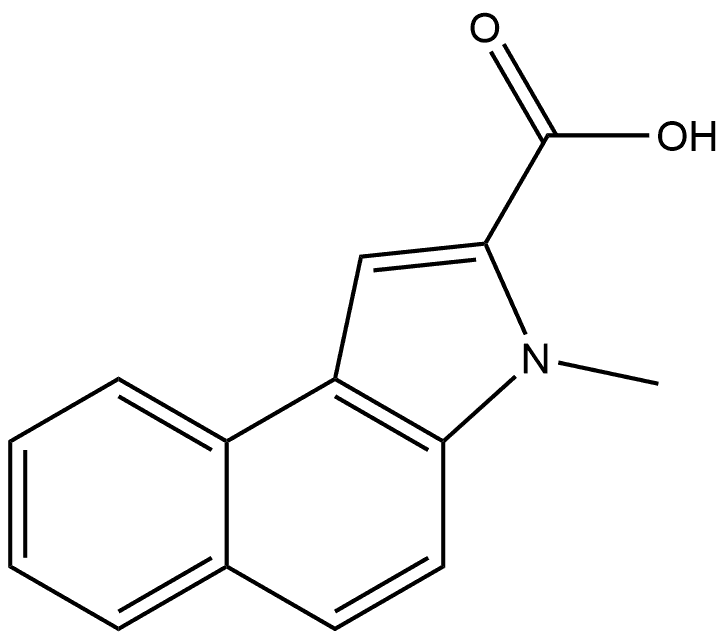 3-Methyl-3H-benzo[e]indole-2-carboxylic Acid Struktur