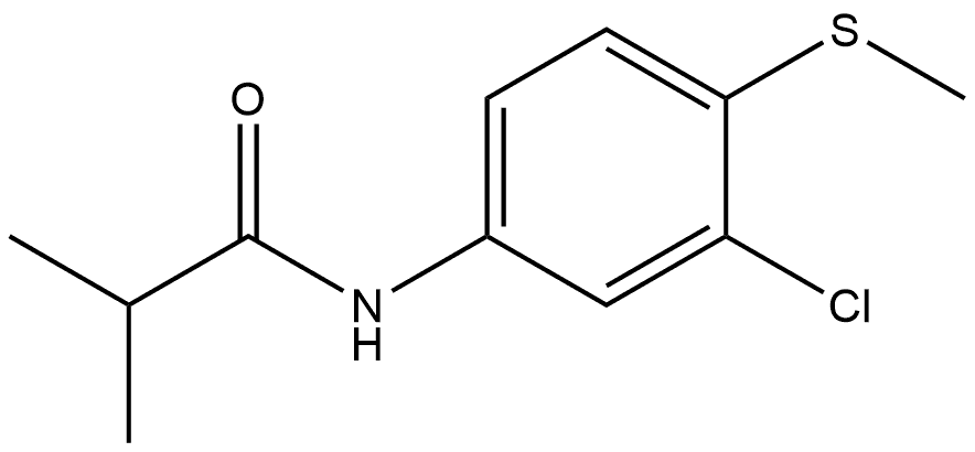 N-[3-Chloro-4-(methylthio)phenyl]-2-methylpropanamide 结构式