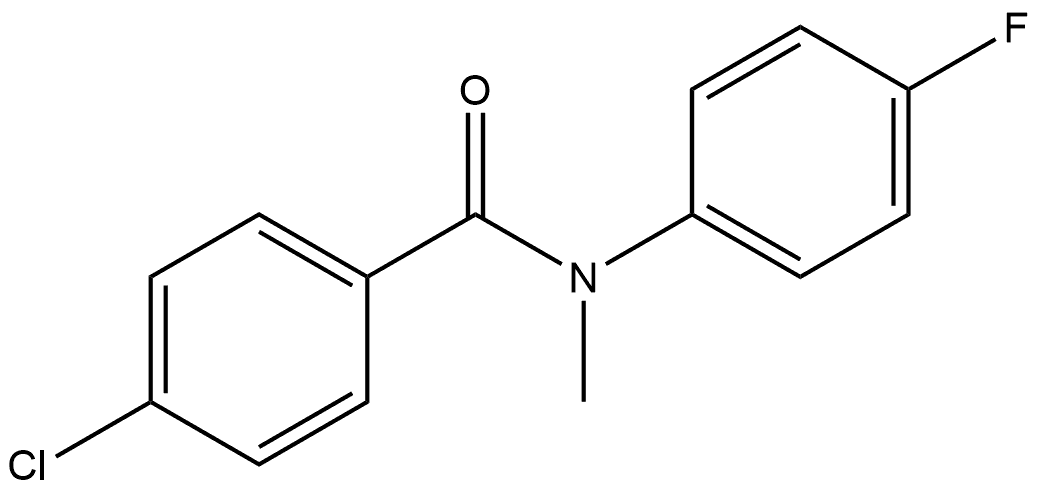 4-Chloro-N-(4-fluorophenyl)-N-methylbenzamide Structure