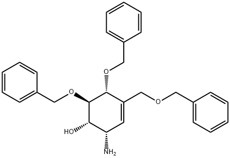 221371-39-7 3-Cyclohexen-1-ol, 2-amino-5,6-bis(phenylmethoxy)-4-[(phenylmethoxy)methyl]-, (1S,2S,5R,6R)-