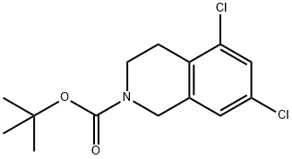 2(1H)-Isoquinolinecarboxylic acid, 5,7-dichloro-3,4-dihydro-, 1,1-dimethylethyl ester Structure
