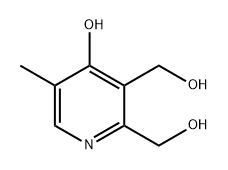 (4-羟基-5-甲基吡啶-2,3-二基)二甲醇,221624-94-8,结构式