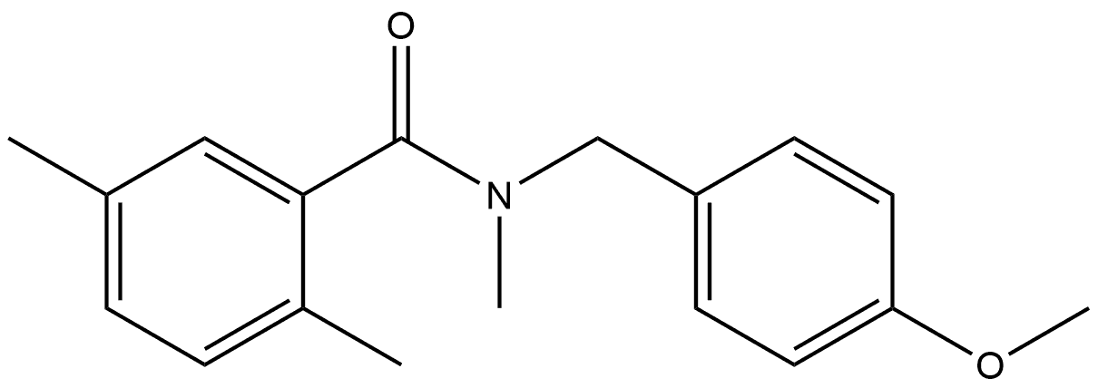 N-[(4-Methoxyphenyl)methyl]-N,2,5-trimethylbenzamide,2216670-77-6,结构式