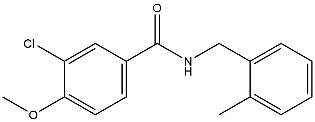 3-Chloro-4-methoxy-N-[(2-methylphenyl)methyl]benzamide Structure