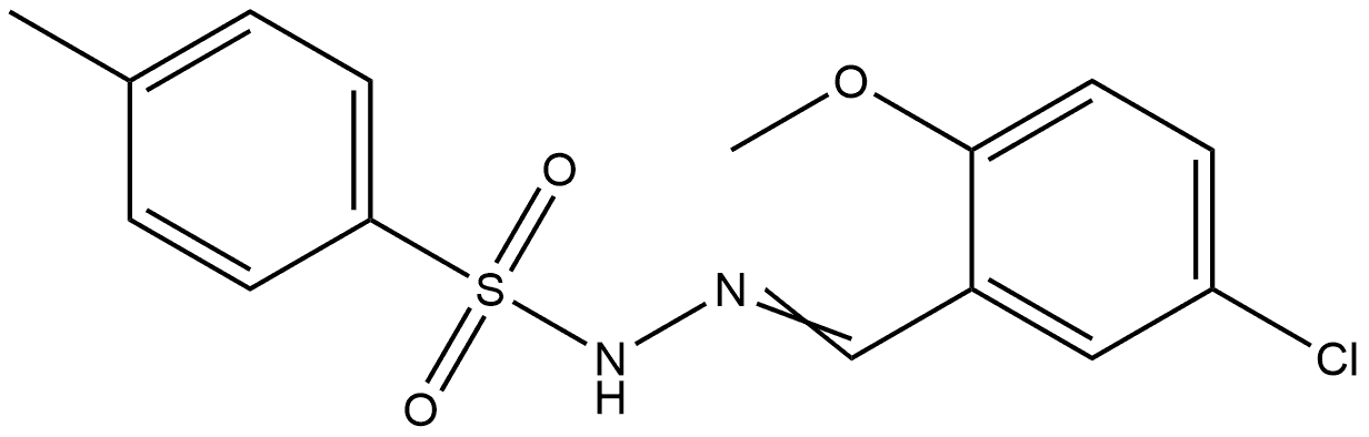 4-Methylbenzenesulfonic acid 2-[(5-chloro-2-methoxyphenyl)methylene]hydrazide Structure