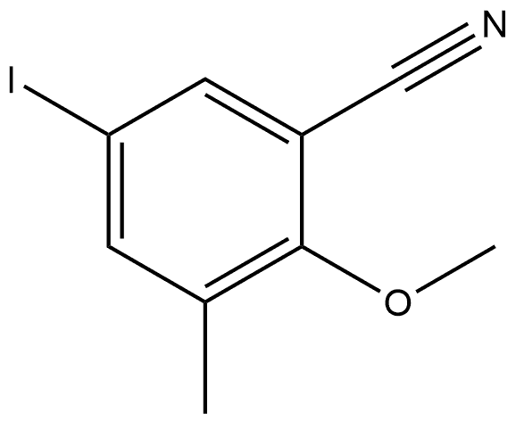 5-Iodo-2-methoxy-3-methylbenzonitrile Structure