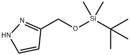 1H-Pyrazole, 3-[[[(1,1-dimethylethyl)dimethylsilyl]oxy]methyl]- Struktur