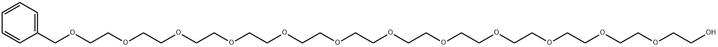 3,6,9,12,15,18,21,24,27,30,33,36-Dodecaoxaheptatriacontan-1-ol, 37-phenyl- Struktur