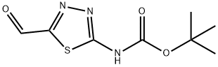 Carbamic acid, N-(5-formyl-1,3,4-thiadiazol-2-yl)-, 1,1-dimethylethyl ester Structure