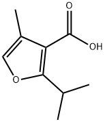 4-methyl-2-(propan-2-yl)furan-3-carboxylic acid Struktur