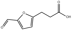 3-(5-formylfuran-2-yl)propanoic acid 化学構造式