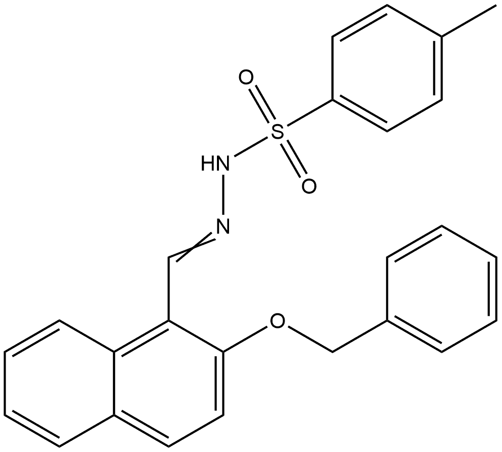 4-Methylbenzenesulfonic acid 2-[[2-(phenylmethoxy)-1-naphthalenyl]methylene]h...,2219809-62-6,结构式