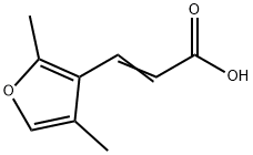 2-Propenoic acid, 3-(2,4-dimethyl-3-furanyl)- Struktur