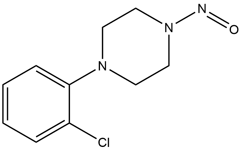 1-(2-chlorophenyl)-4-nitrosopiperazine Struktur