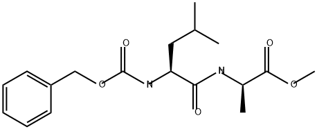 D-Alanine, N-[N-[(phenylmethoxy)carbonyl]-L-leucyl]-, methyl ester (9CI) 化学構造式