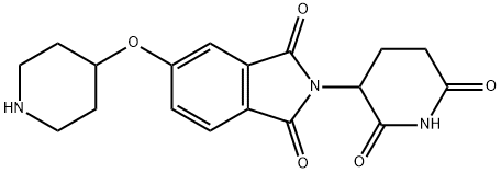 1H-Isoindole-1,3(2H)-dione, 2-(2,6-dioxo-3-piperidinyl)-5-(4-piperidinyloxy)-|2-(2,6-二氧哌啶-3-基)-5-(哌啶-4-基氧基)异吲哚啉-1,3-二酮