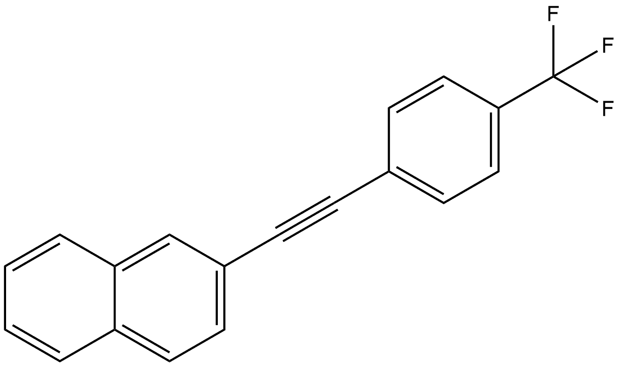 2-[2-[4-(Trifluoromethyl)phenyl]ethynyl]naphthalene Structure