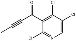 2-Butyn-1-one, 1-(2,4,5-trichloro-3-pyridinyl)- Struktur