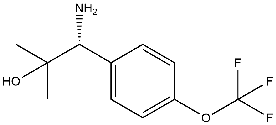 (R)-1-amino-2-methyl-1-(4-(trifluoromethoxy)phenyl)propan-2-ol Structure