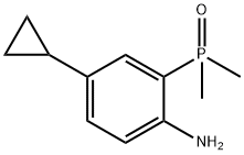 Benzenamine, 4-cyclopropyl-2-(dimethylphosphinyl)- Structure