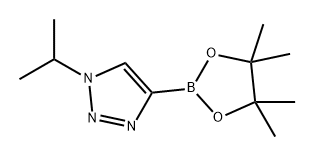 1H-1,2,3-Triazole, 1-(1-methylethyl)-4-(4,4,5,5-tetramethyl-1,3,2-dioxaborolan-2-yl)- Structure