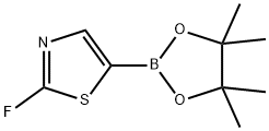 Thiazole, 2-fluoro-5-(4,4,5,5-tetramethyl-1,3,2-dioxaborolan-2-yl)- 结构式