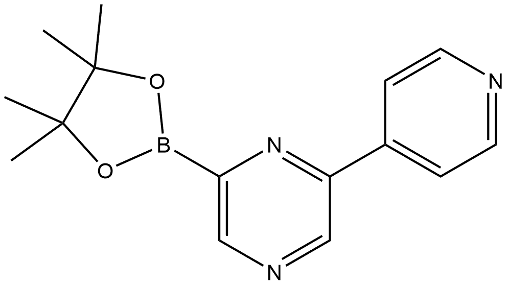 2-(4-Pyridinyl)-6-(4,4,5,5-tetramethyl-1,3,2-dioxaborolan-2-yl)pyrazine Structure