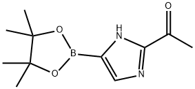 Ethanone, 1-[5-(4,4,5,5-tetramethyl-1,3,2-dioxaborolan-2-yl)-1H-imidazol-2-yl]- Struktur