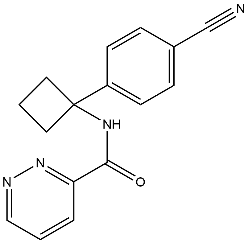 N-1-(4-Cyanophenyl)cyclobutyl-3-pyridazinecarboxamide Structure