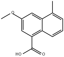 1-Naphthalenecarboxylic acid, 3-methoxy-5-methyl- 结构式