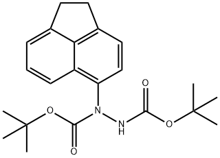 N''-[(tert-butoxy)carbonyl]-N-(1,2-dihydroacenaphthylen-5-yl)(tert-butoxy)carbohydrazide 化学構造式