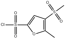 4-methanesulfonyl-5-methylfuran-2-sulfonyl chloride Struktur