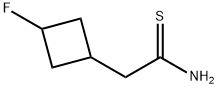 2-(3-fluorocyclobutyl)ethanethioamide Structure