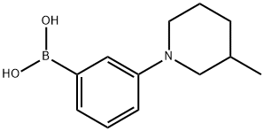 Boronic acid, B-[3-(3-methyl-1-piperidinyl)phenyl]- Structure