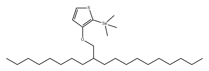 Stannane, trimethyl[3-[(2-octyldodecyl)oxy]-2-thienyl]- 结构式