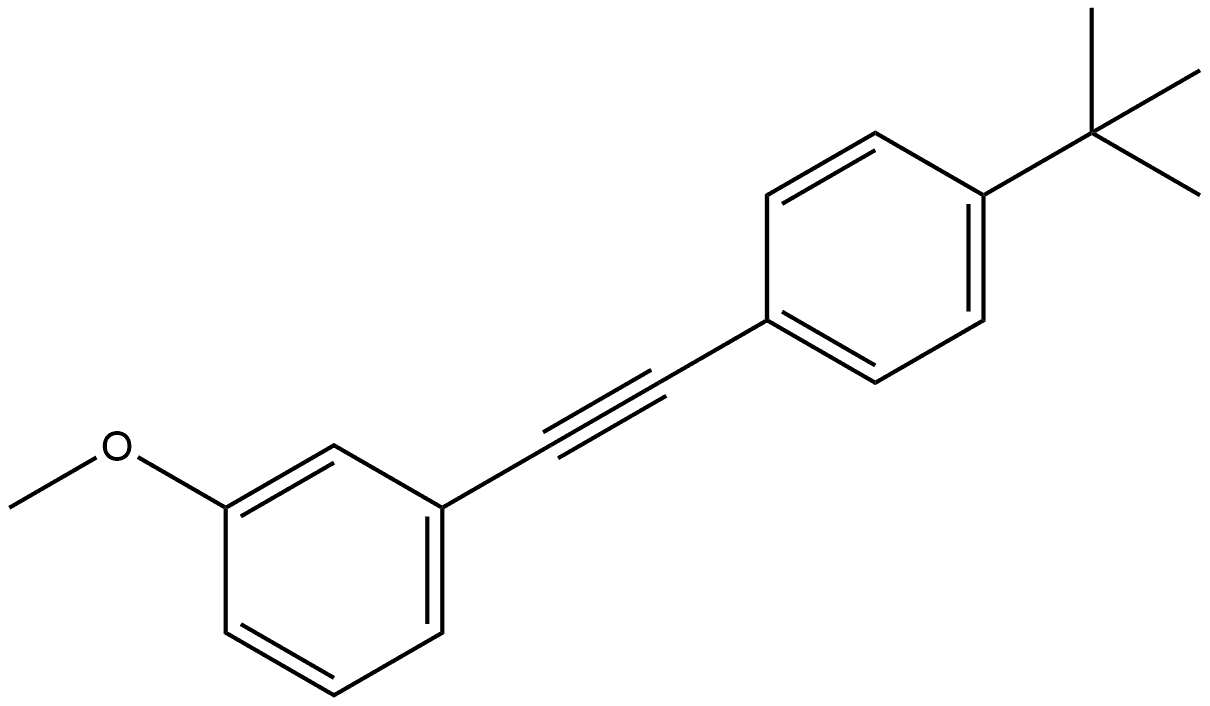 1-[2-[4-(1,1-Dimethylethyl)phenyl]ethynyl]-3-methoxybenzene 结构式