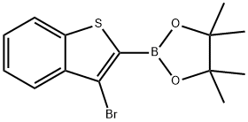 2-(3-BROMOBENZO[B]THIOPHEN-2-YL)-4,4,5,5-TETRAMETHYL-1,3, 结构式