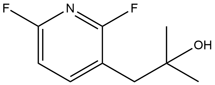 3-Pyridineethanol, 2,6-difluoro-α,α-dimethyl- Struktur