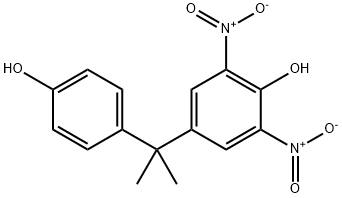 Phenol, 4-[1-(4-hydroxyphenyl)-1-methylethyl]-2,6-dinitro- Structure