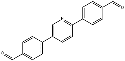 Benzaldehyde, 4,4'-(2,5-pyridinediyl)bis- Struktur