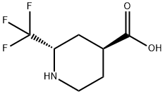 (2S,4S)-2-(Trifluoromethyl)-4-piperidinecarboxylic acid Structure