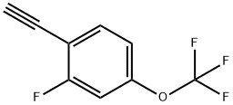 Benzene, 1-ethynyl-2-fluoro-4-(trifluoromethoxy)- Struktur