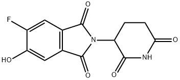 2-(2,6-二氧哌啶-3-基)-5-氟-6-羟基异吲哚啉-1,3-二酮, 2226303-75-7, 结构式