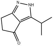 5,6-Dihydro-3-(1-methylethyl)-4(2H)-cyclopentapyrazolone Structure