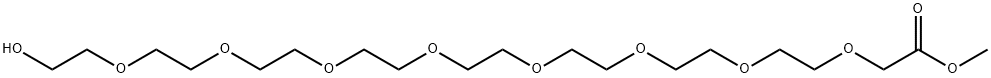 OH-PEG8-CH2-COOMe Struktur