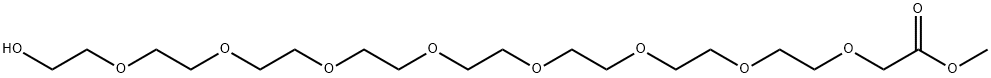 OH-PEG8-CH2-COOMe 结构式