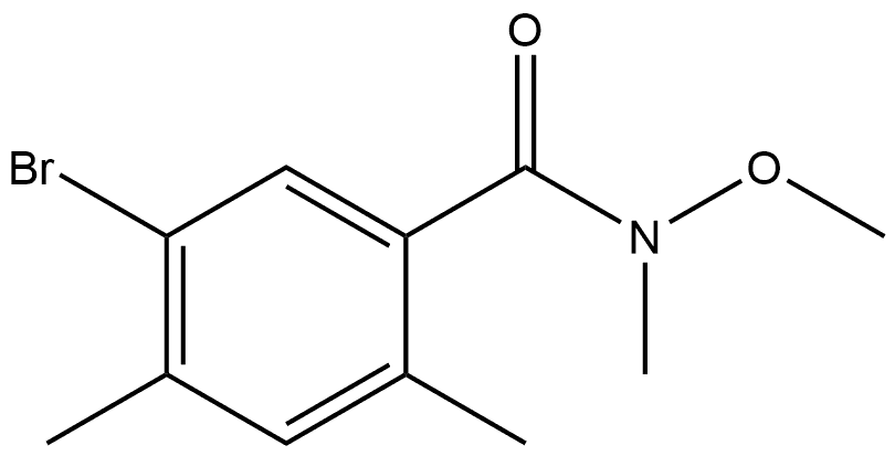 5-Bromo-N-methoxy-N,2,4-trimethylbenzamide Structure