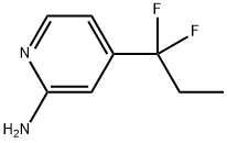 2-Pyridinamine, 4-(1,1-difluoropropyl)- Struktur